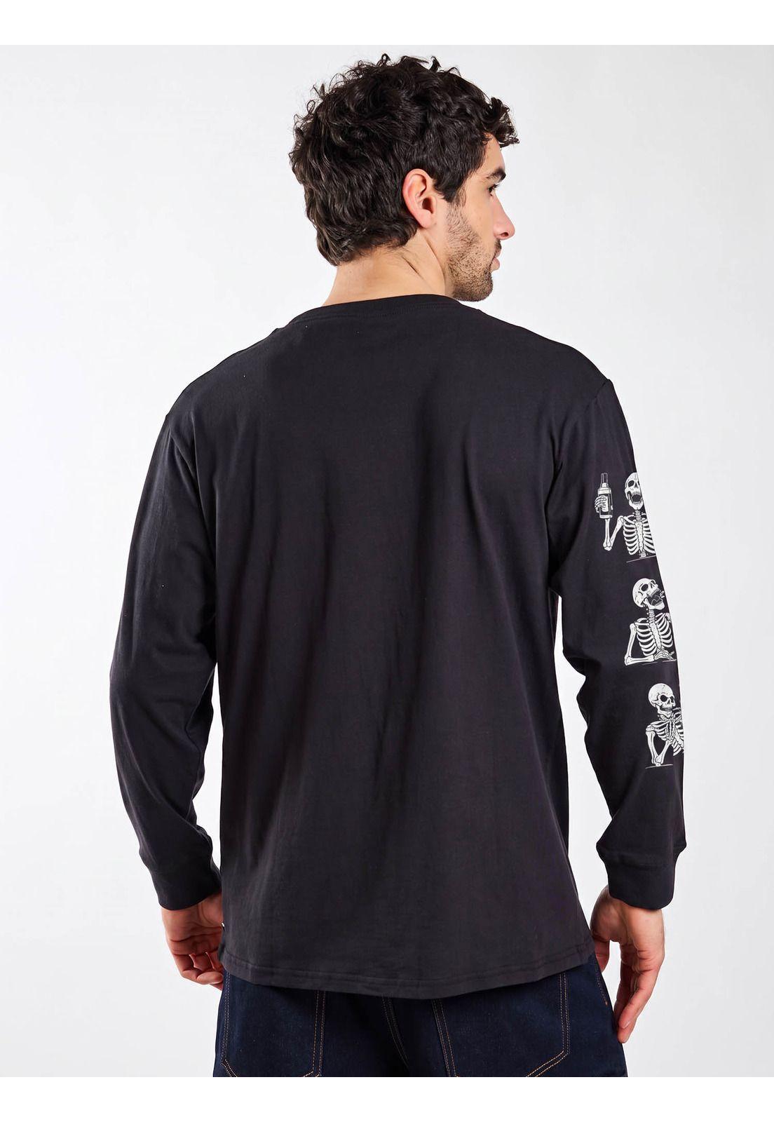 Polera ML Outlier Negro Hombre Volcom-1