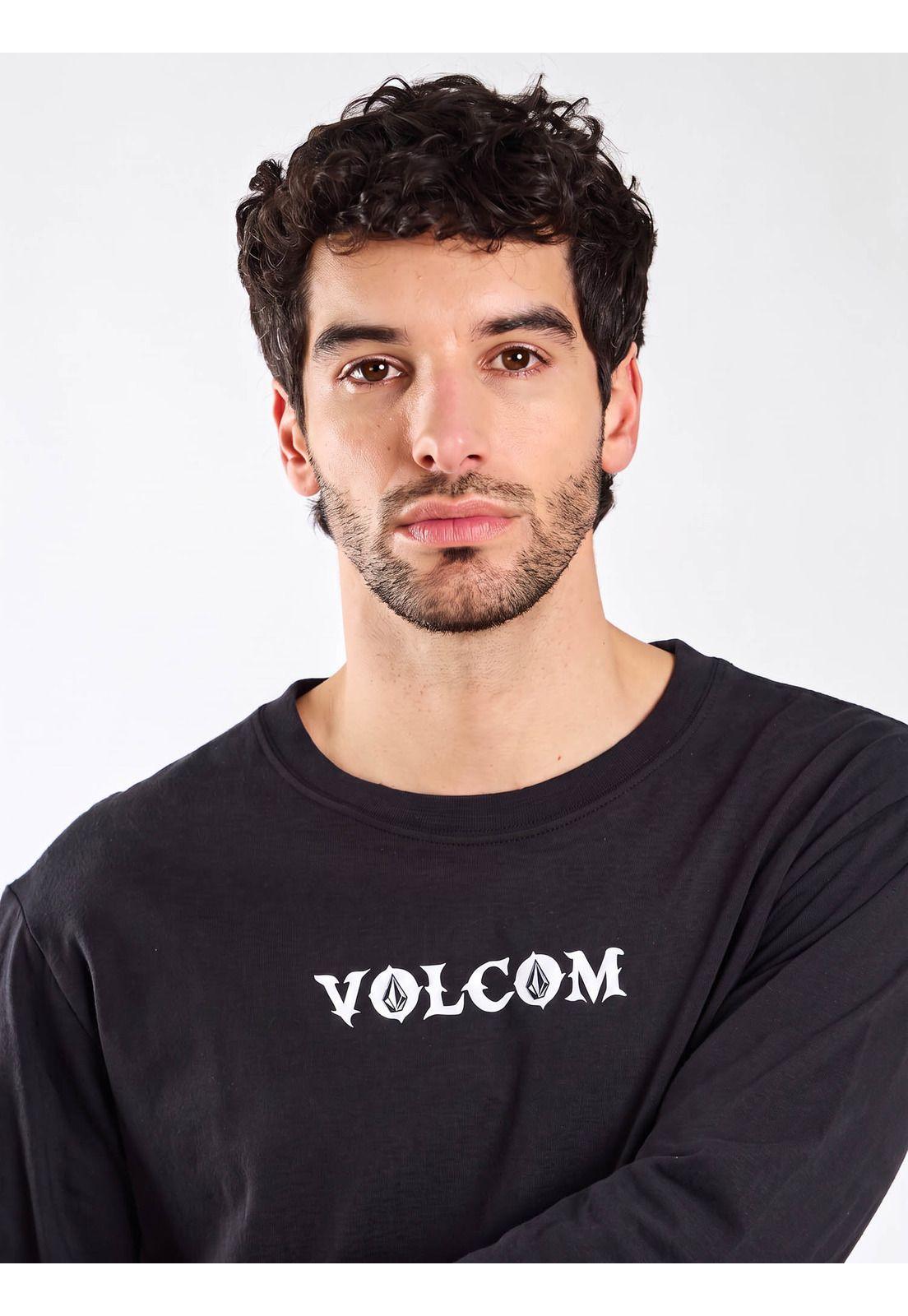 Polera ML Outlier Negro Hombre Volcom-3
