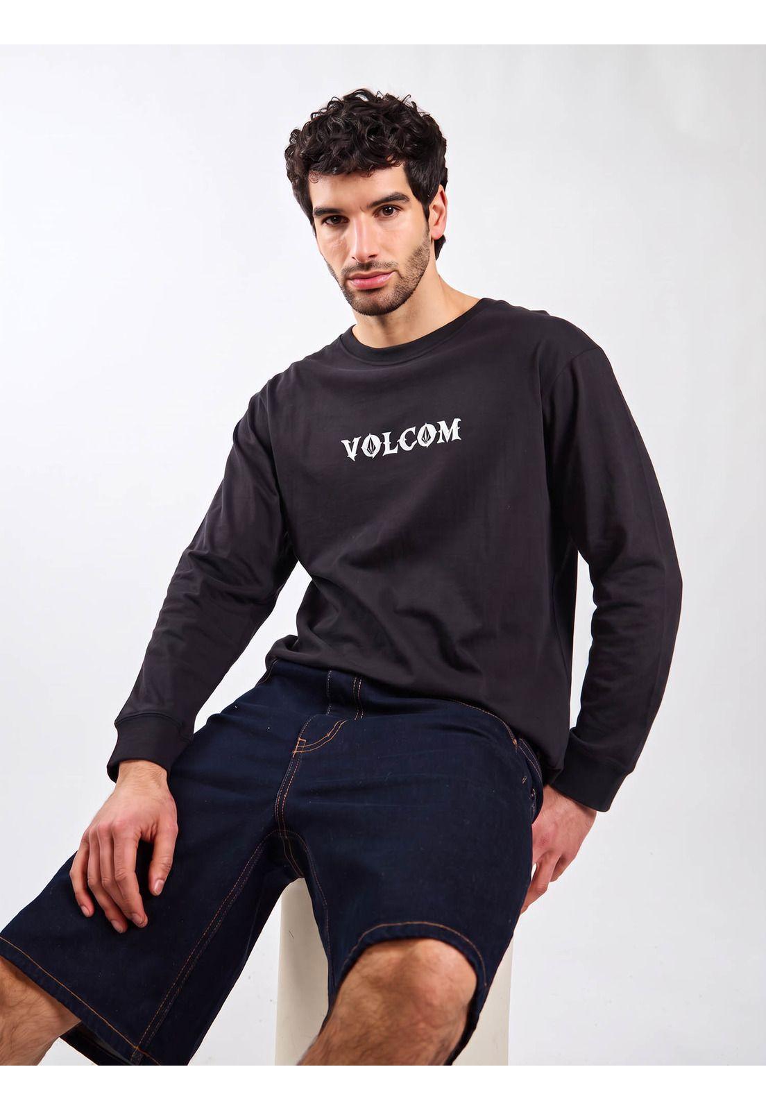 Polera ML Outlier Negro Hombre Volcom-4