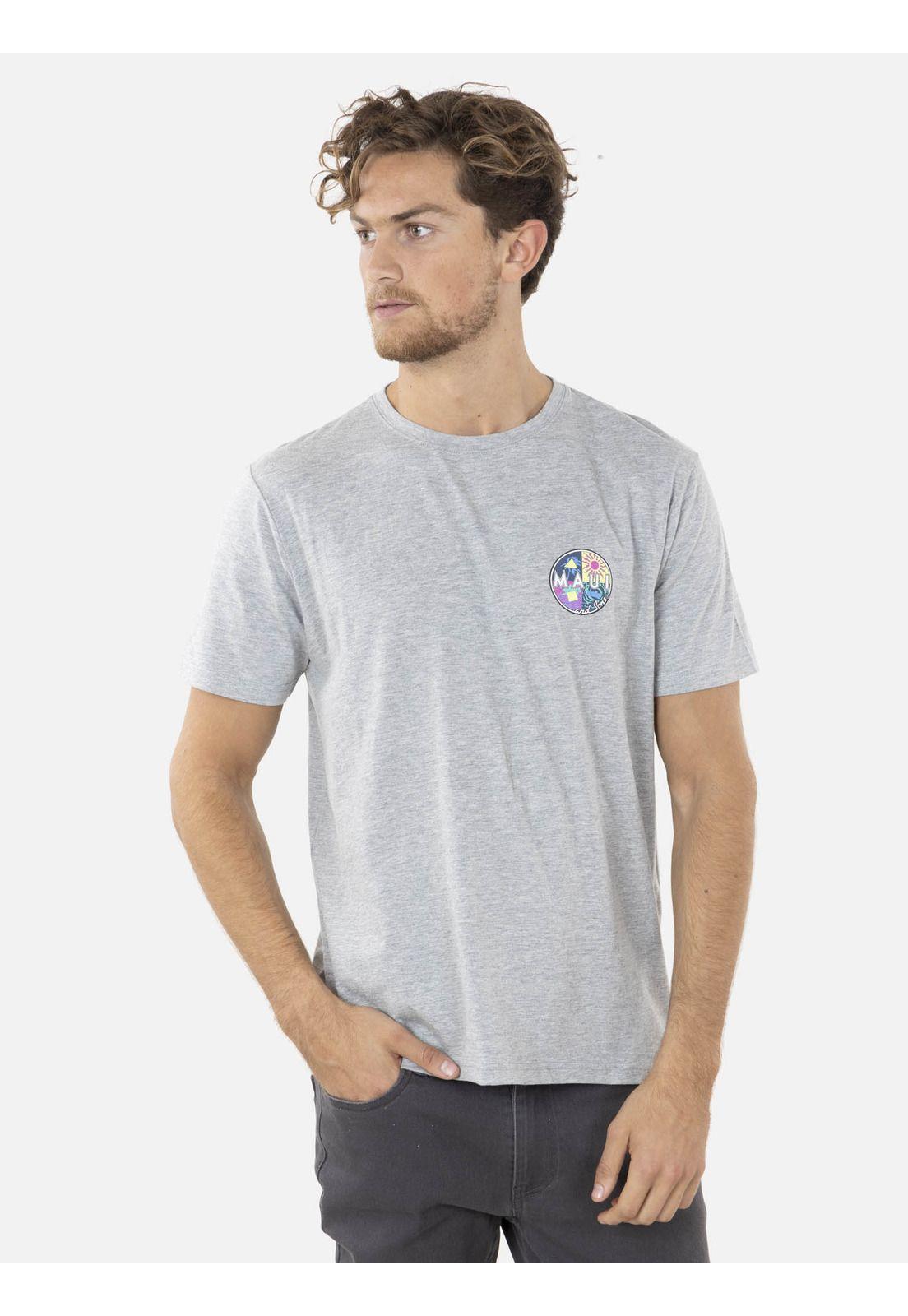 Polera BEACH COOKIE Hombre Gris Maui and Sons-0