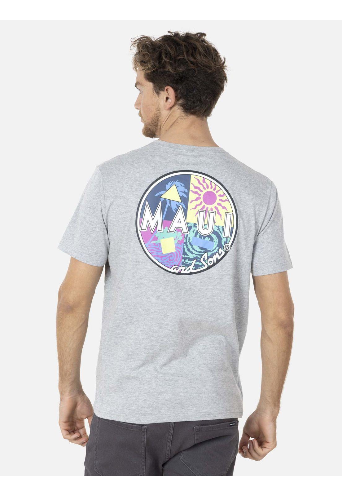 Polera BEACH COOKIE Hombre Gris Maui and Sons-1