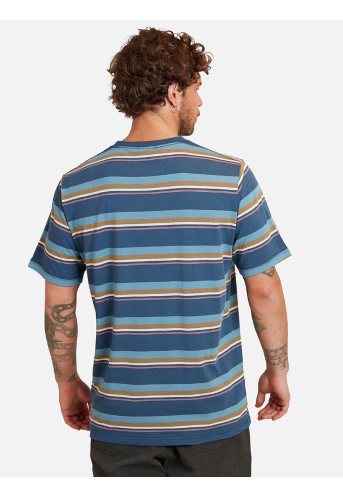 Polera Striped Drop Block Process Tee Hombre Multicolor Maui And Sons-1