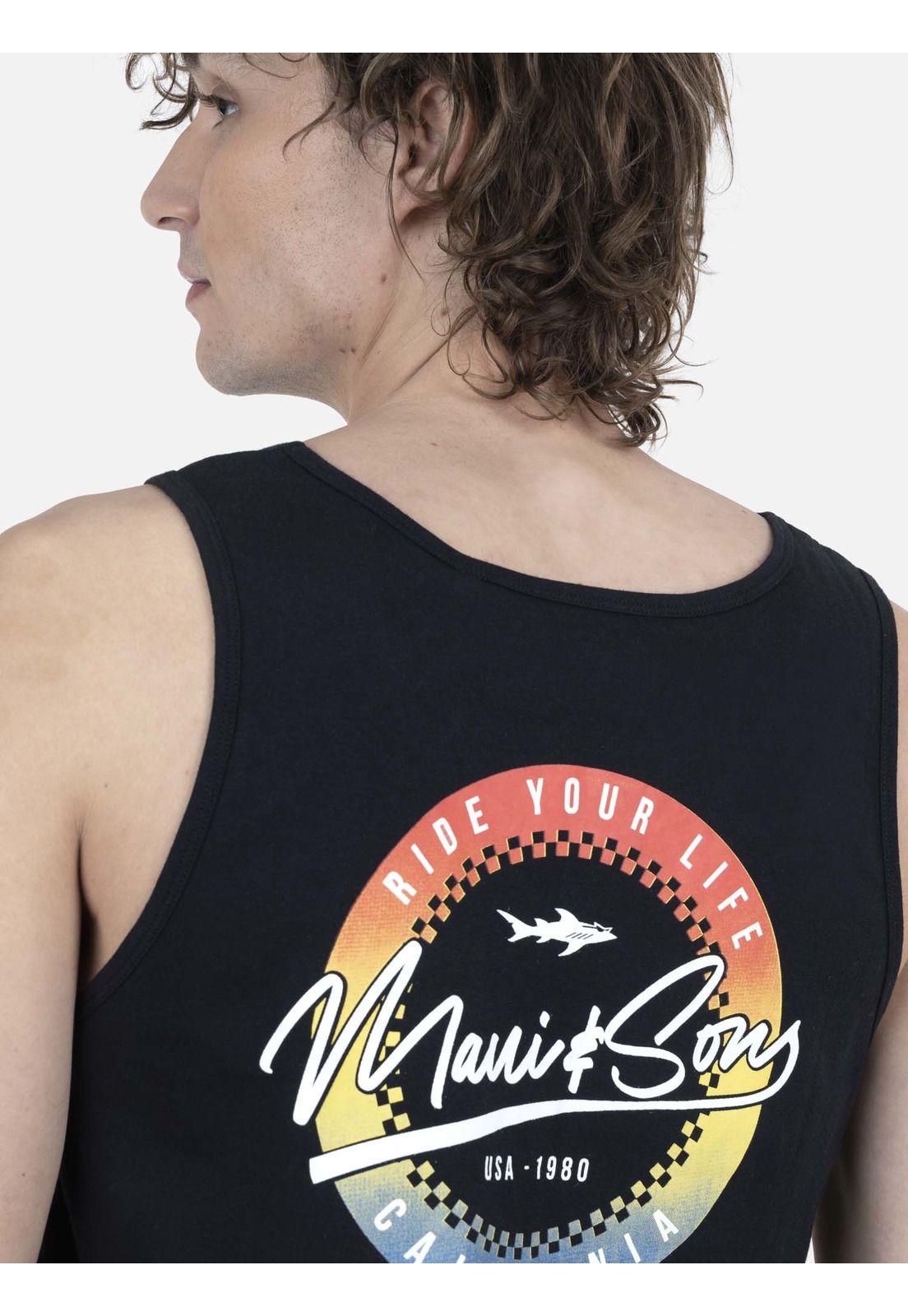 Polera Hombre Negro 5P579-MV22 Maui And Sons-2