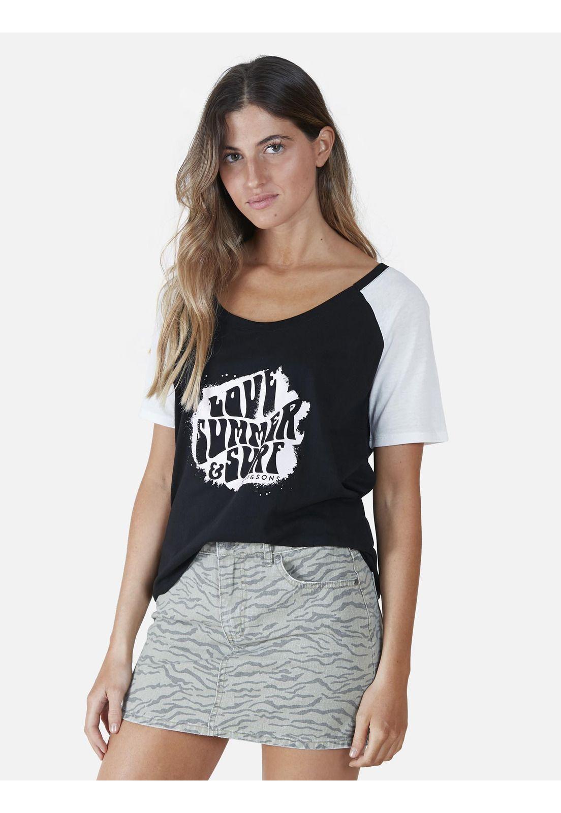 Polera  Mujer Negro 5P520-WV22 Maui And Sons-0