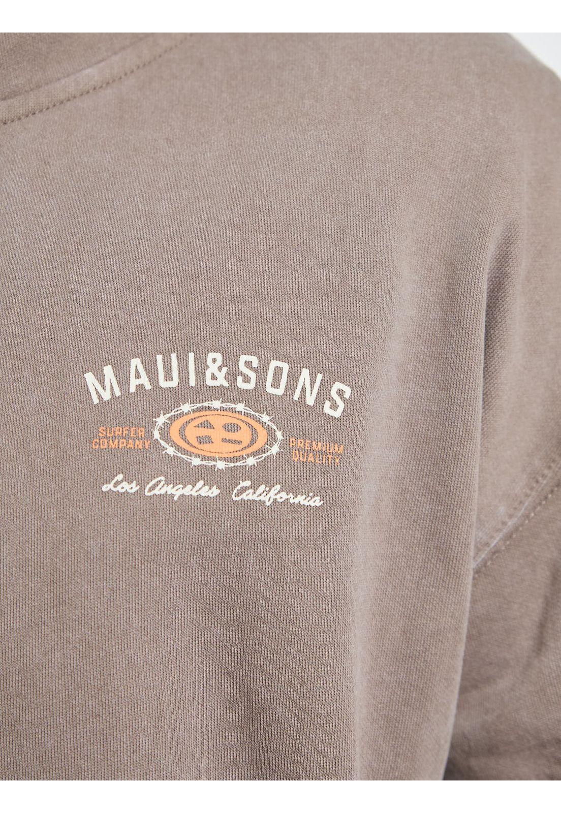 Poleron FZ Retro Surf Café Hombre Maui and Sons-5