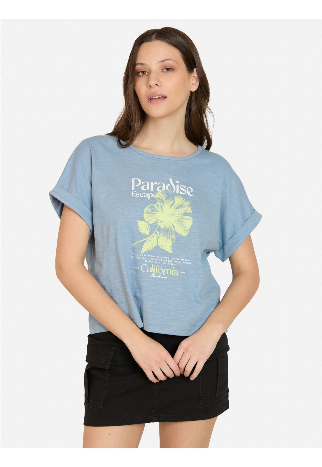 Polera MC Lunara Azul Mujer Maui And Sons-0
