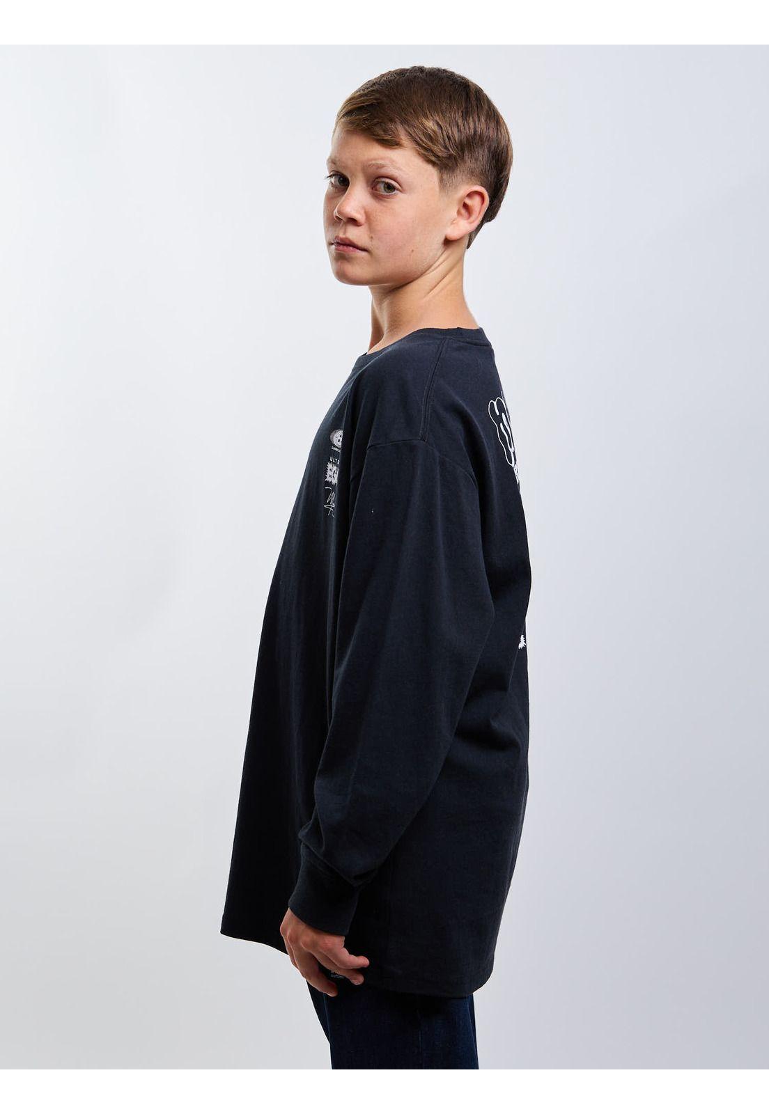 Polera ML Coastline Negro Infantil Maui And Sons-2