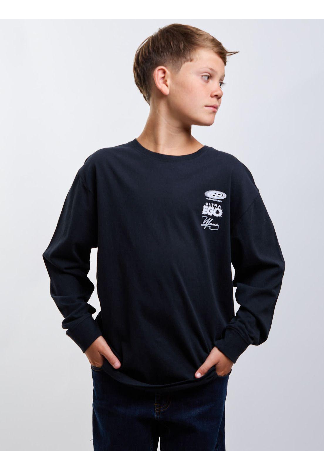 Polera ML Coastline Negro Infantil Maui And Sons-4