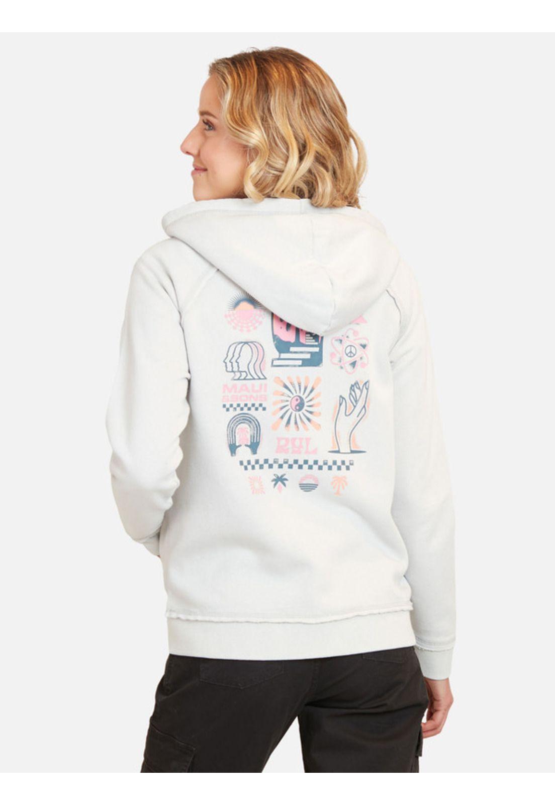 Poleron Spiritual Beach Mujer Gris Maui And Sons-1