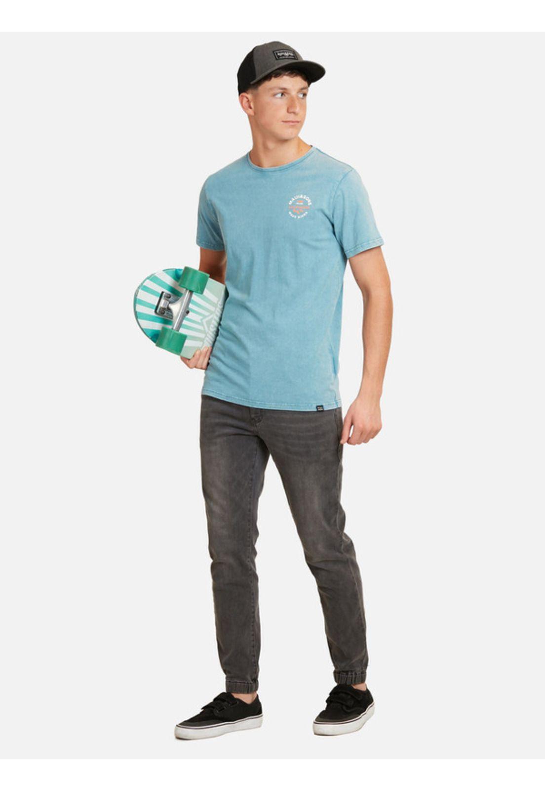 Polera Surf Killa Sst Juvenil Hombre Celeste Maui And Sons-3