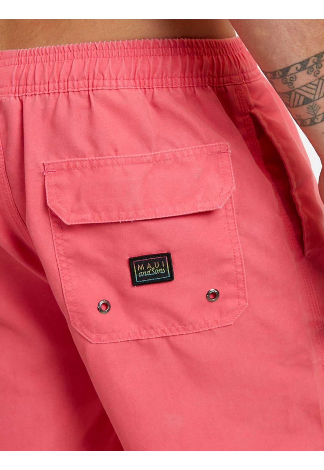 Traje De Baño Microfibra Classic Hombre Rosado Maui And Sons-2