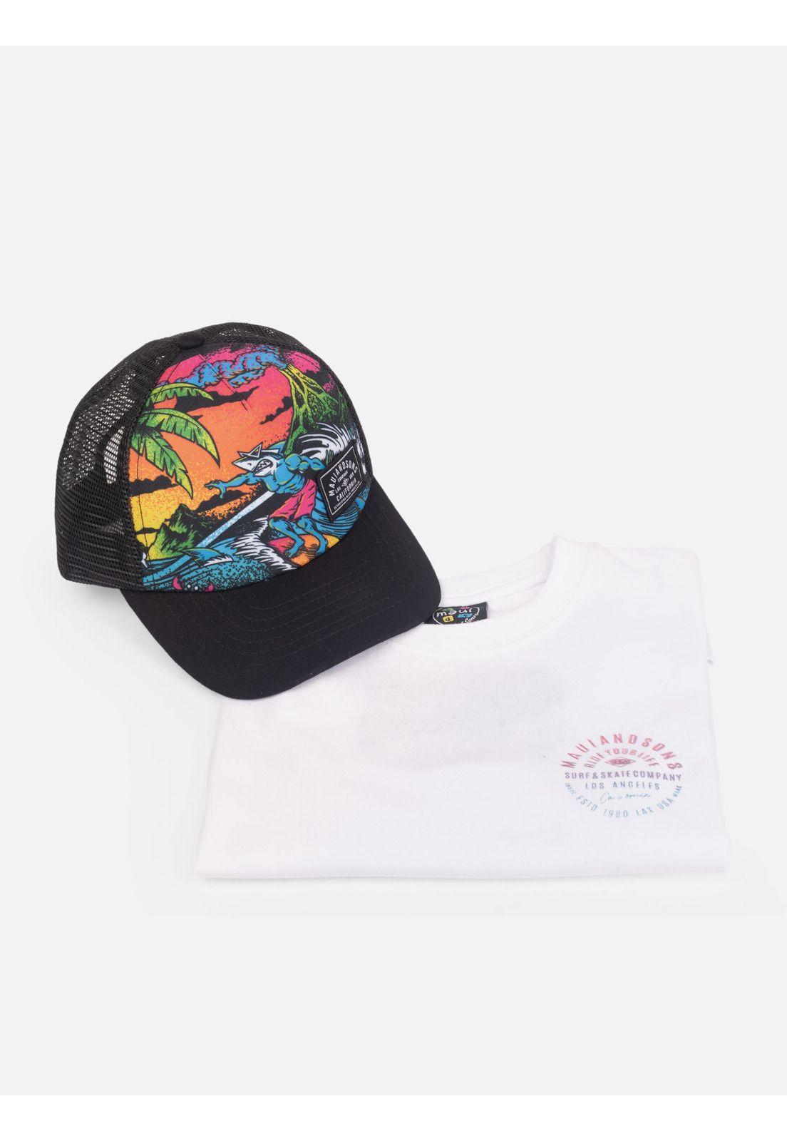 Pack Polera Jockey Vortexa Blanco Infantil Maui And Sons-3