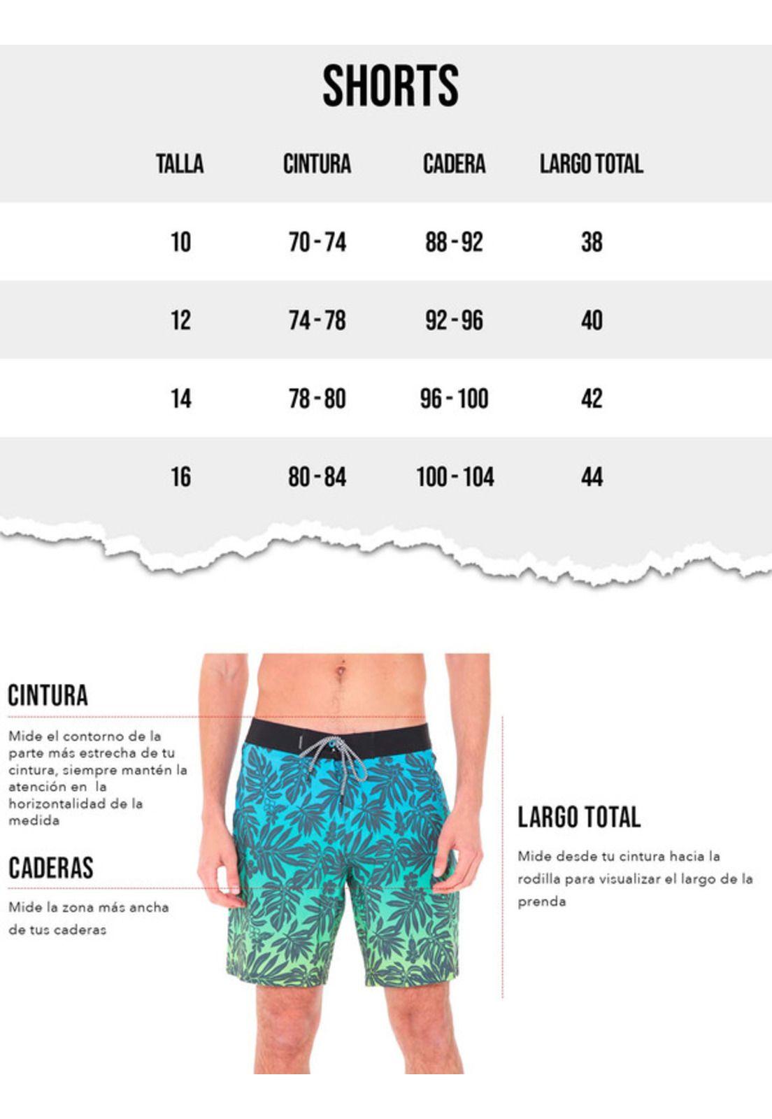 Traje de Baño Stretch SHARK VINTAGE ELASTIC WAIST  Juvenil Hombre Multicolor Maui and sons-4