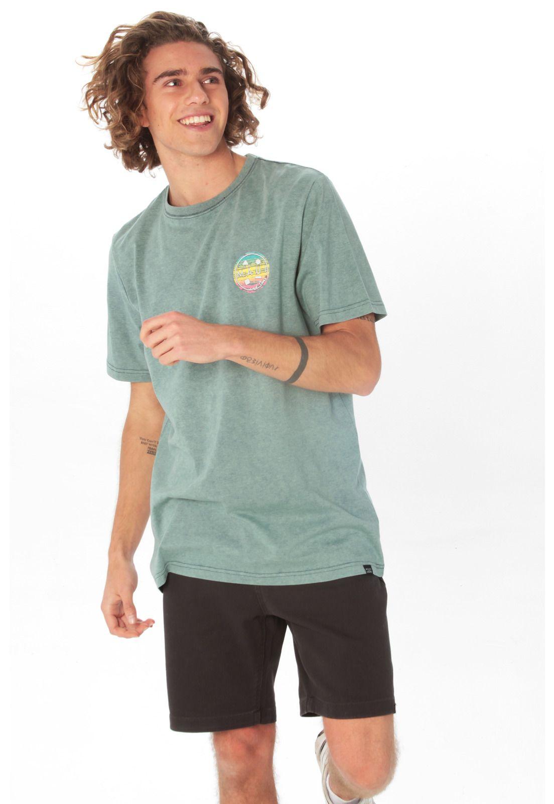 Polera M/C Basica Hombre 5P1061-MV21 Azul-3