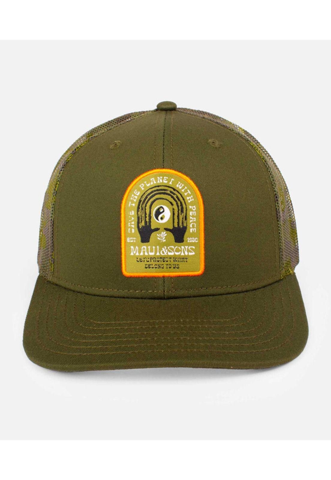 Jockey Back Camo Trucker Verde Hombre Maui and sons-2