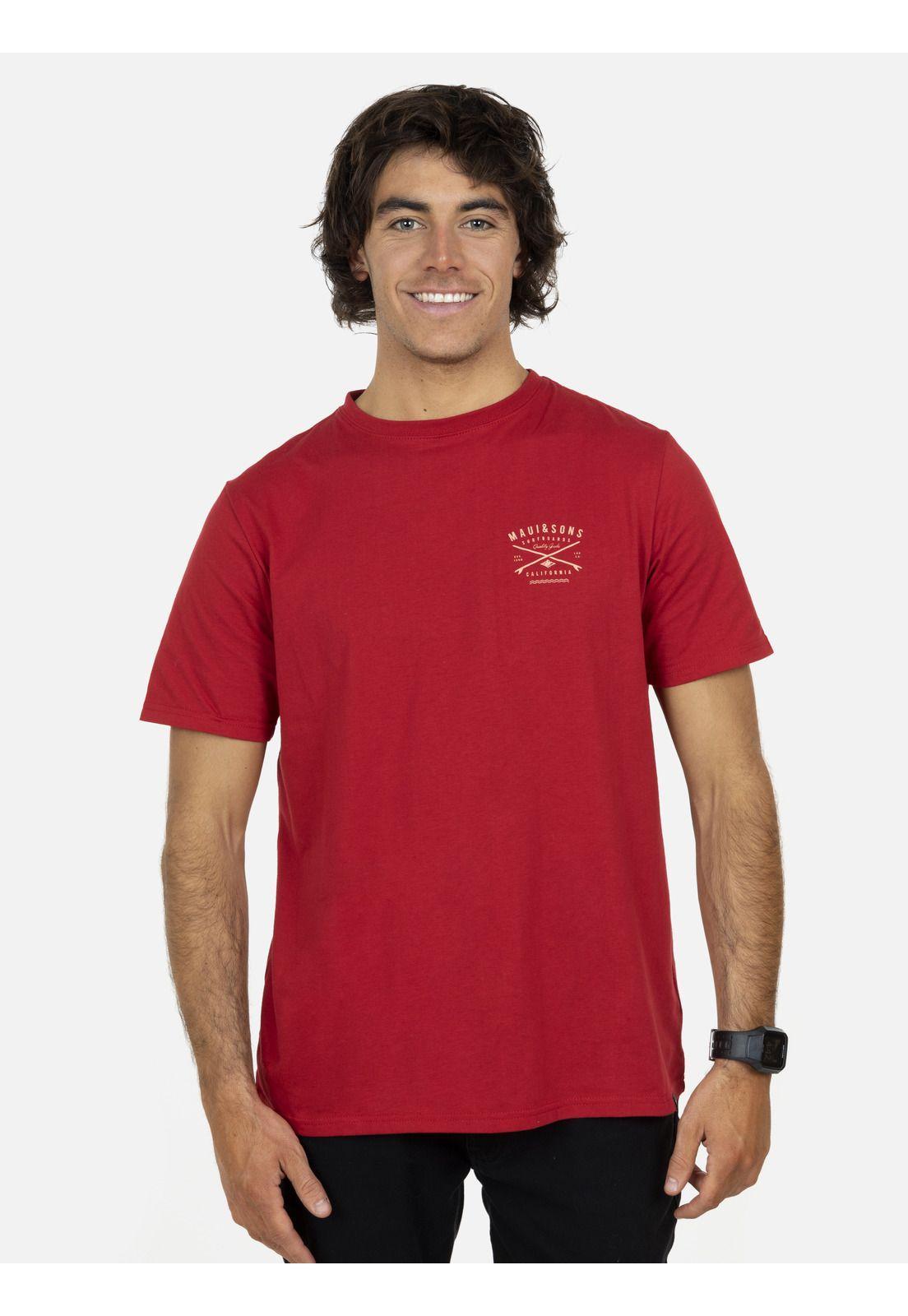 Polera  Hombre Rojo 5P359-MV22 Maui And Sons-0