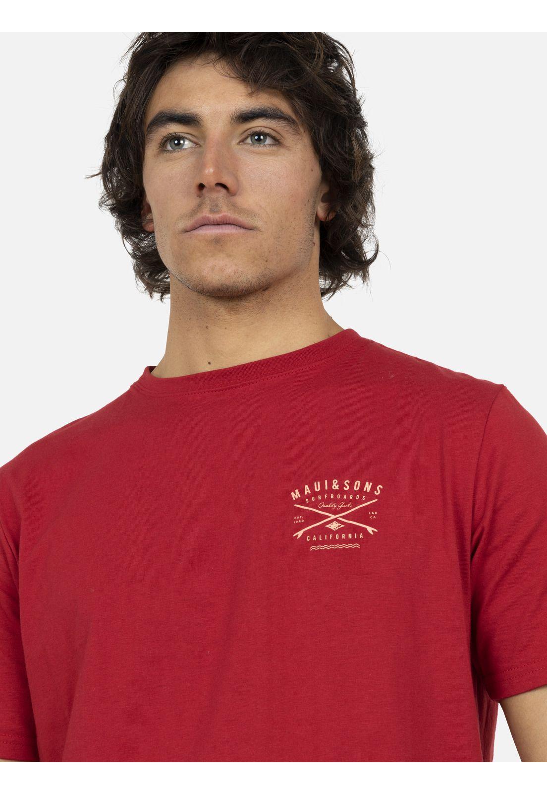 Polera  Hombre Rojo 5P359-MV22 Maui And Sons-2
