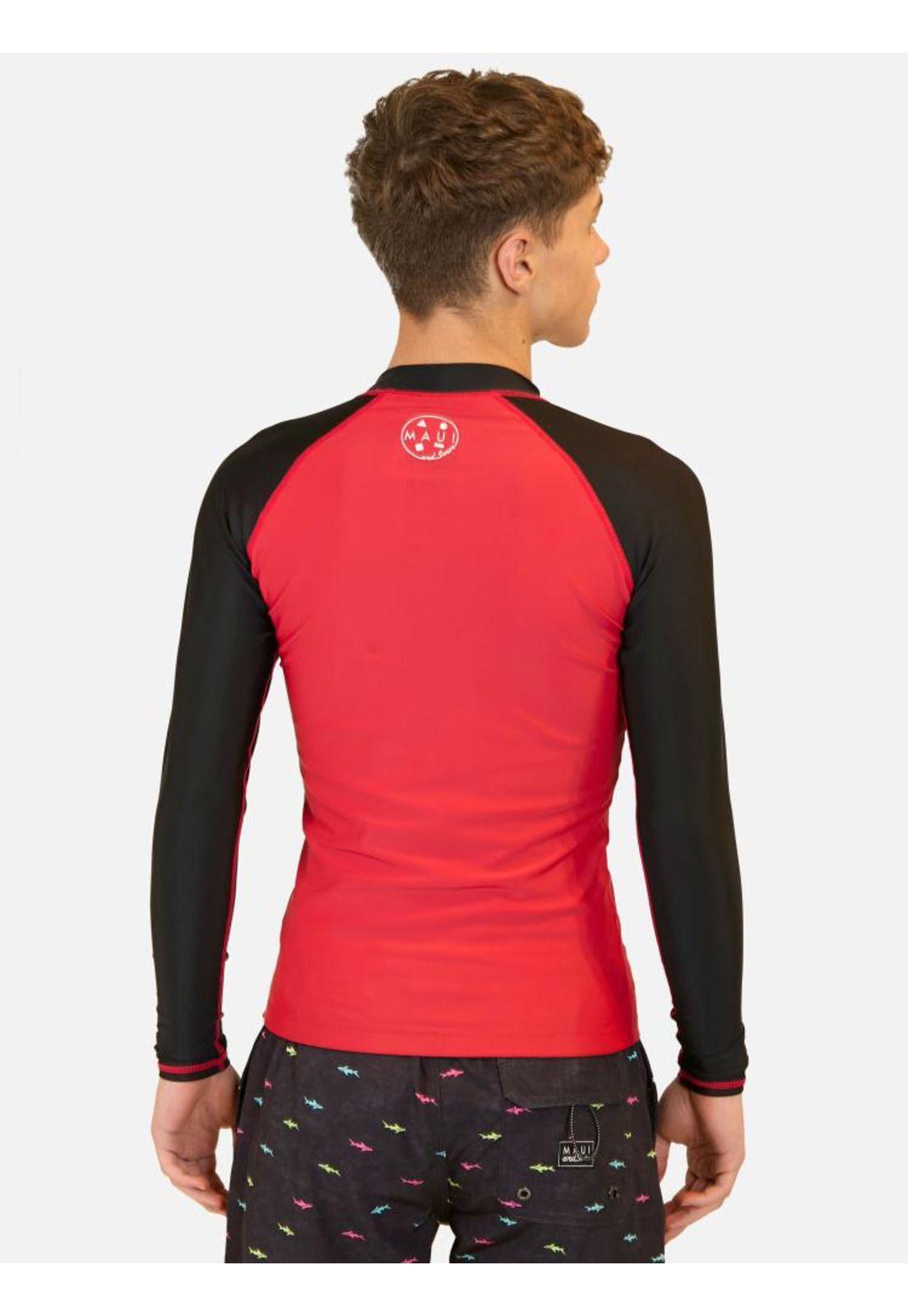 Polera UVP Pegasus Path Rojo Infantil Maui And Sons-1
