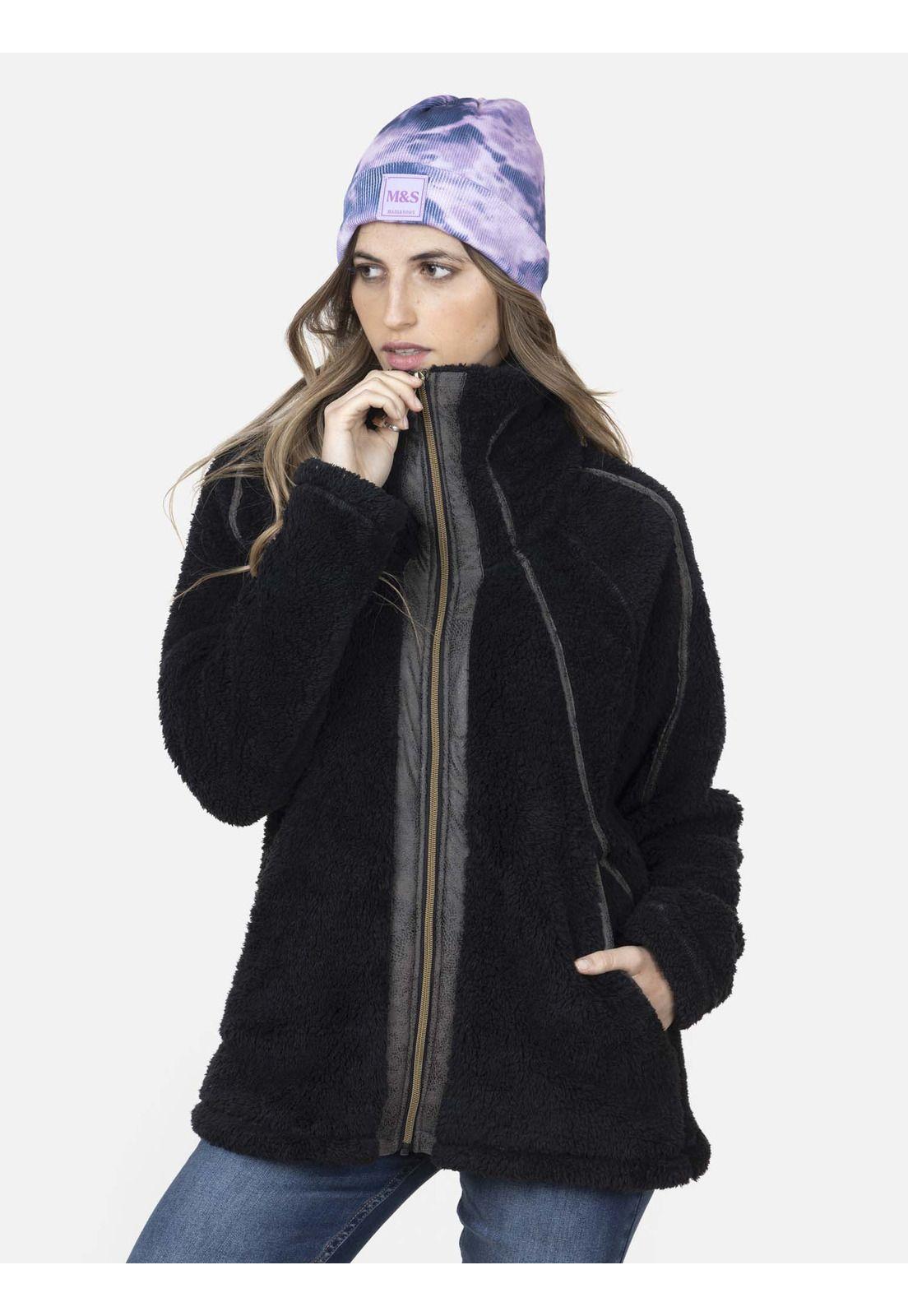 Fullzipper Mujer DUSTY BLACK Negro Maui and Sons-0