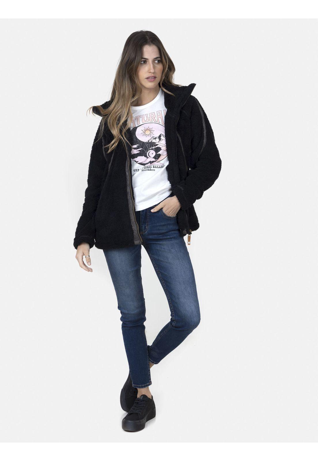 Fullzipper Mujer DUSTY BLACK Negro Maui and Sons-3