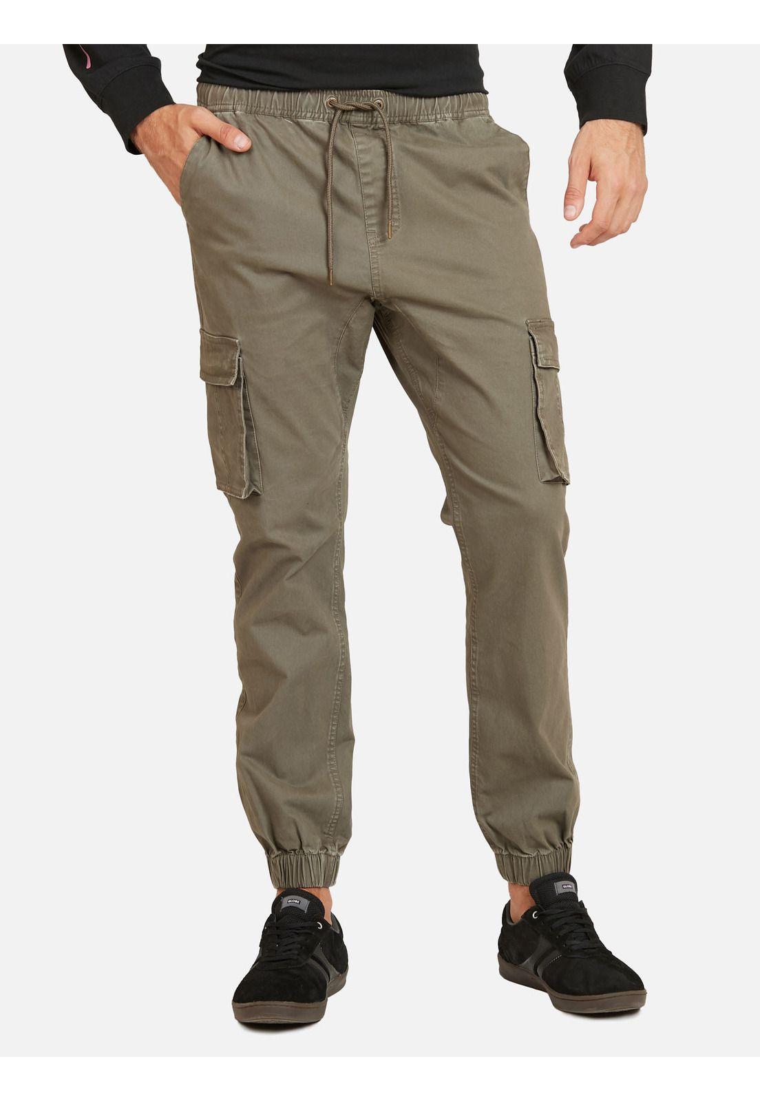 Pantalon Jogger Cargo Hombre Verde Maui And Sons-0