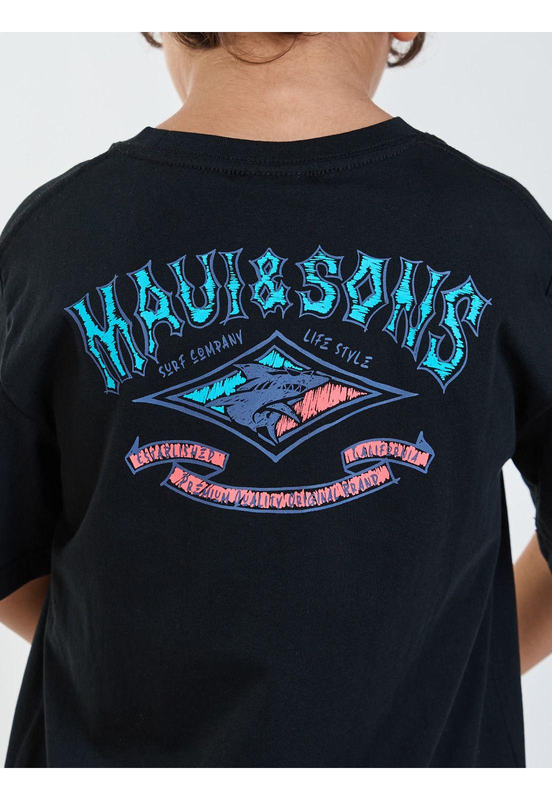 Polera MC Venice Negro Infantil Maui and Sons-3