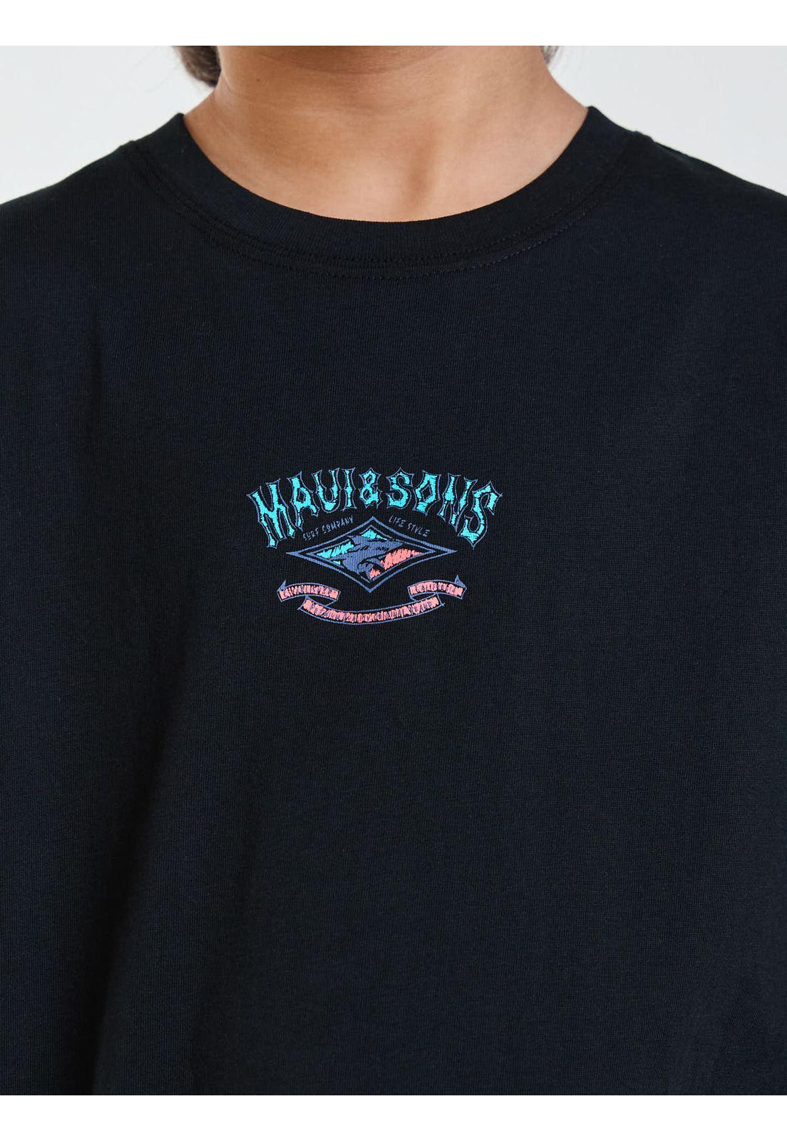 Polera MC Venice Negro Infantil Maui and Sons-5