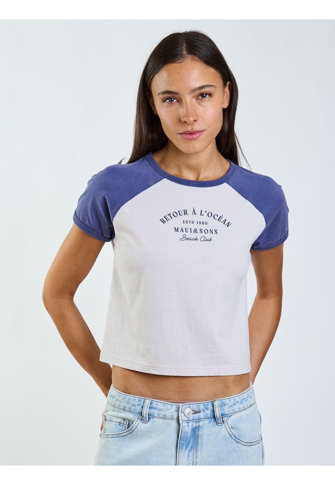 Polera MC Sena Celeste Mujer Maui and Sons-5