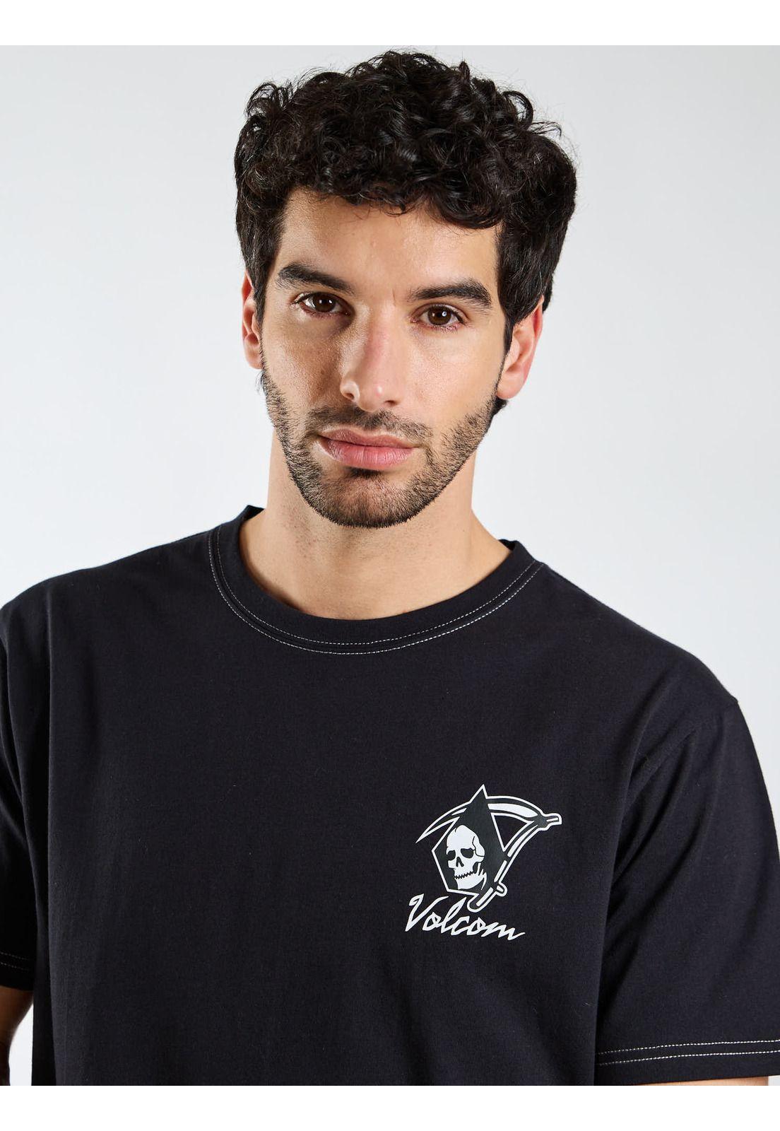 Polera MC Earth Trippin Negro Hombre Volcom-3