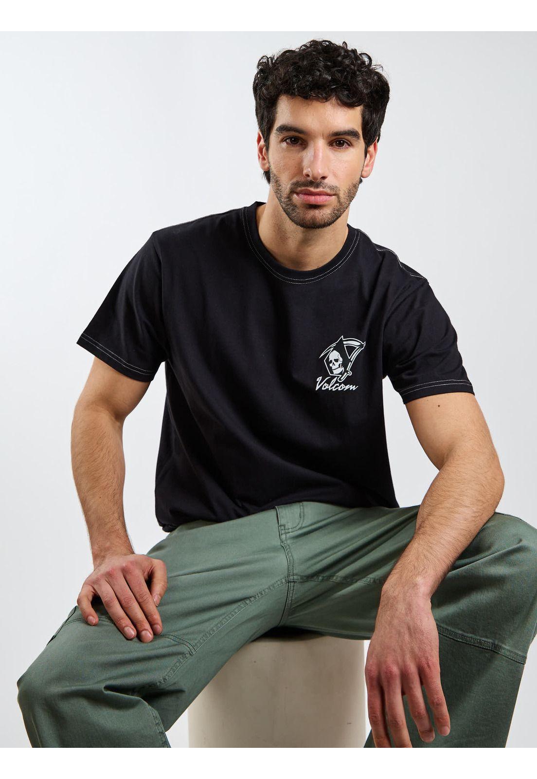 Polera MC Earth Trippin Negro Hombre Volcom-7