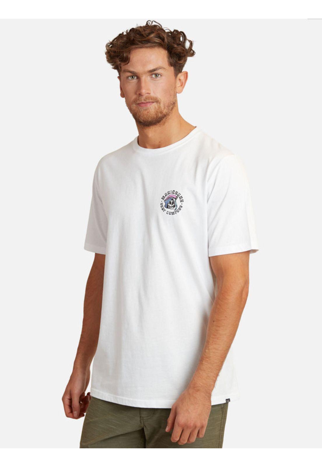 Polera Surf Company Kalaka Flowers Tees Organic Hombre Blanco Maui And Sons-0