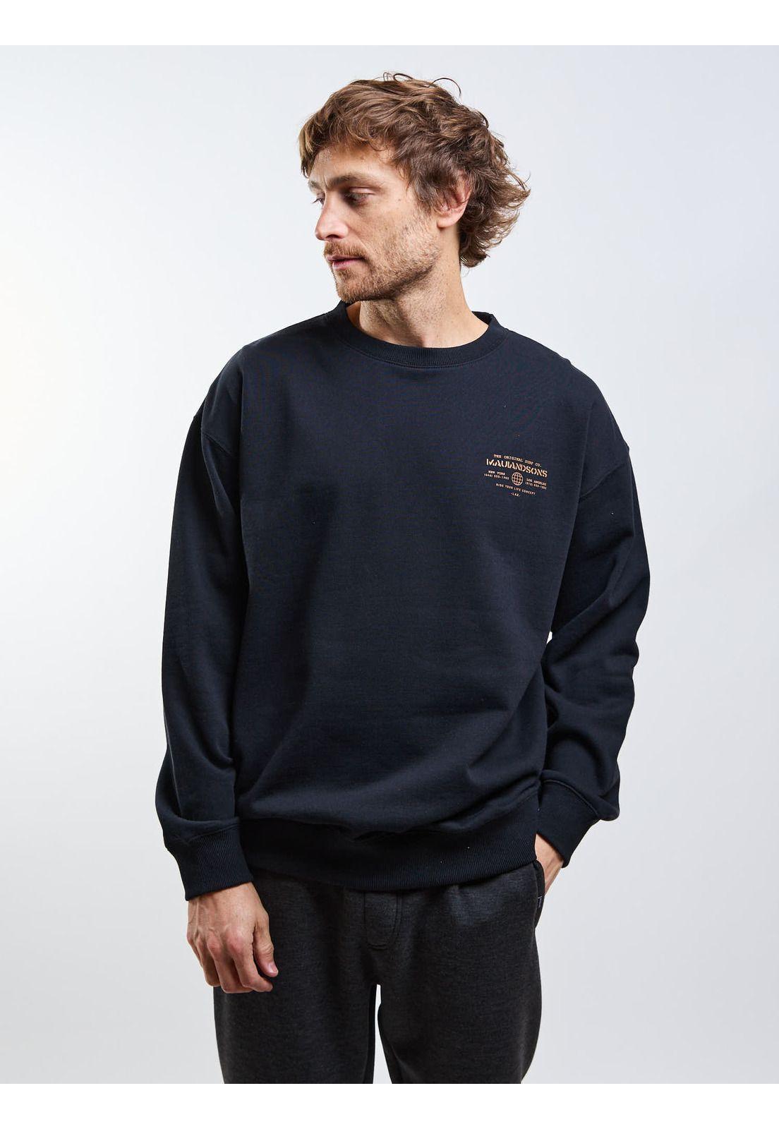 Poleron CR Secret place Negro Hombre Maui And Sons-5