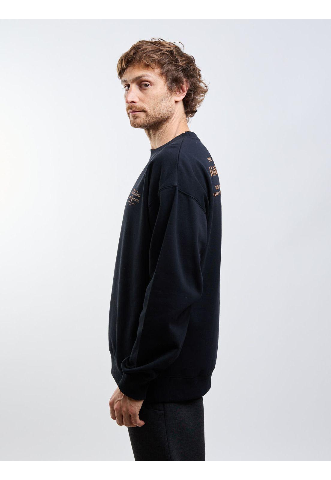 Poleron CR Secret place Negro Hombre Maui And Sons-7