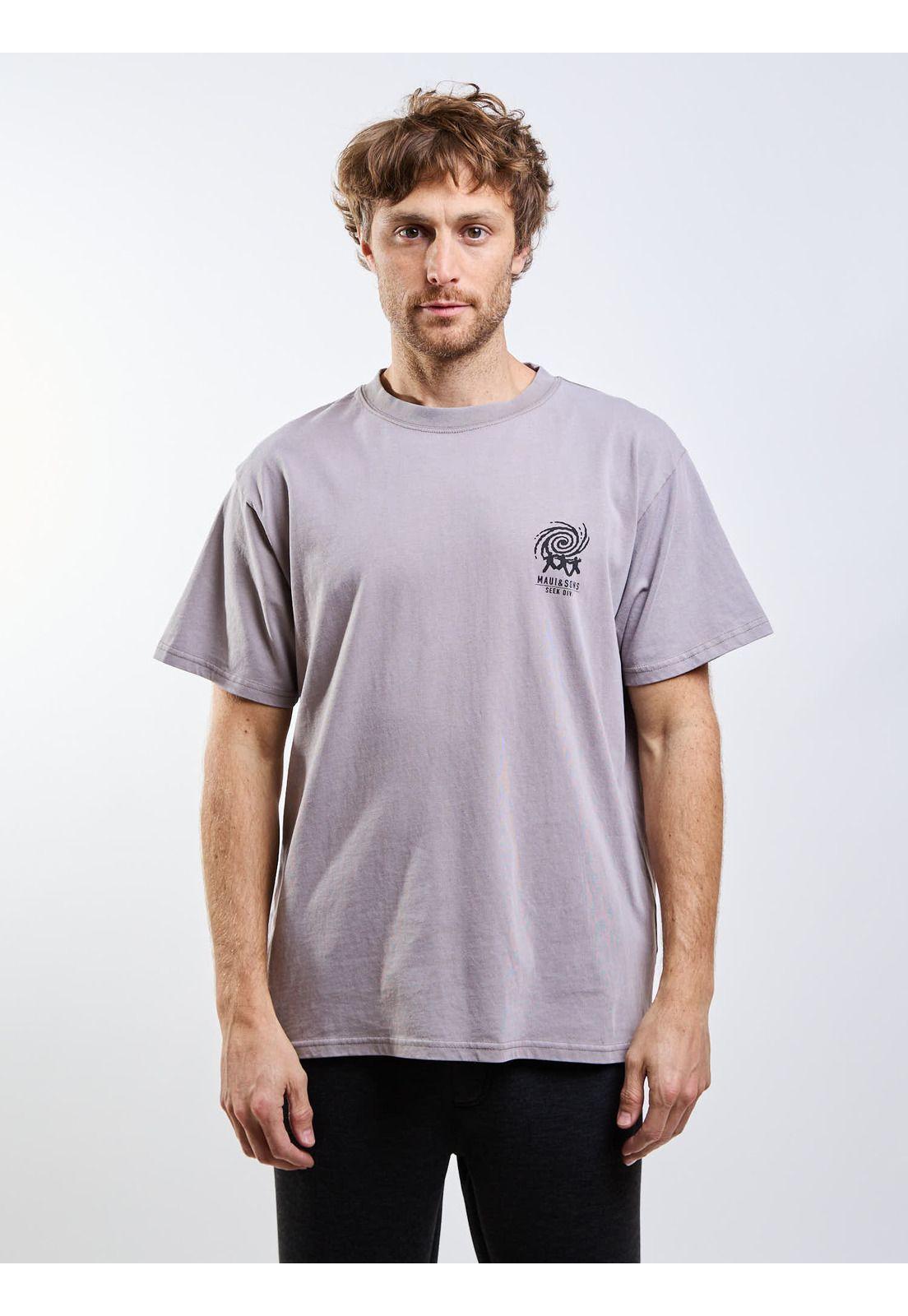 Polera MC Seek Div Beige Hombre Maui And Sons-0