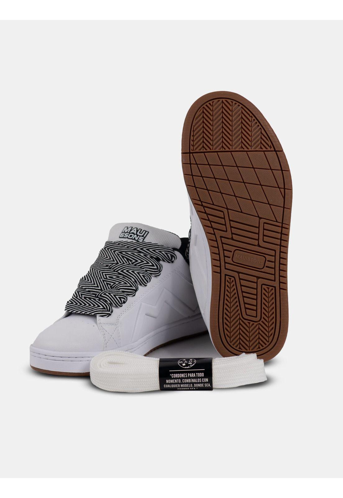 Zapatilla Static Blanco Hombre Maui And Sons-5