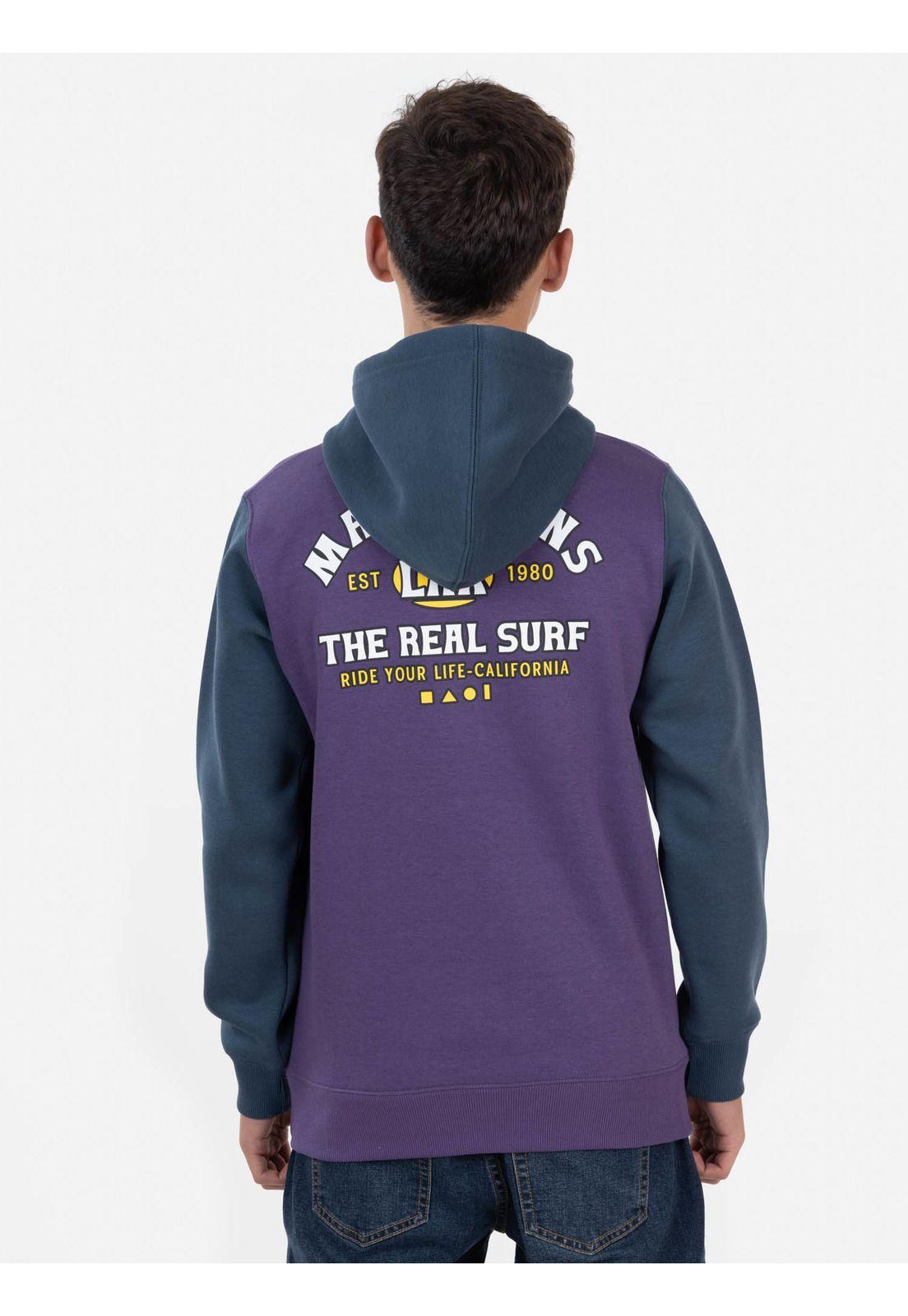 Poleron THE REAL SURF Juvenil Morado Maui and Sons-1
