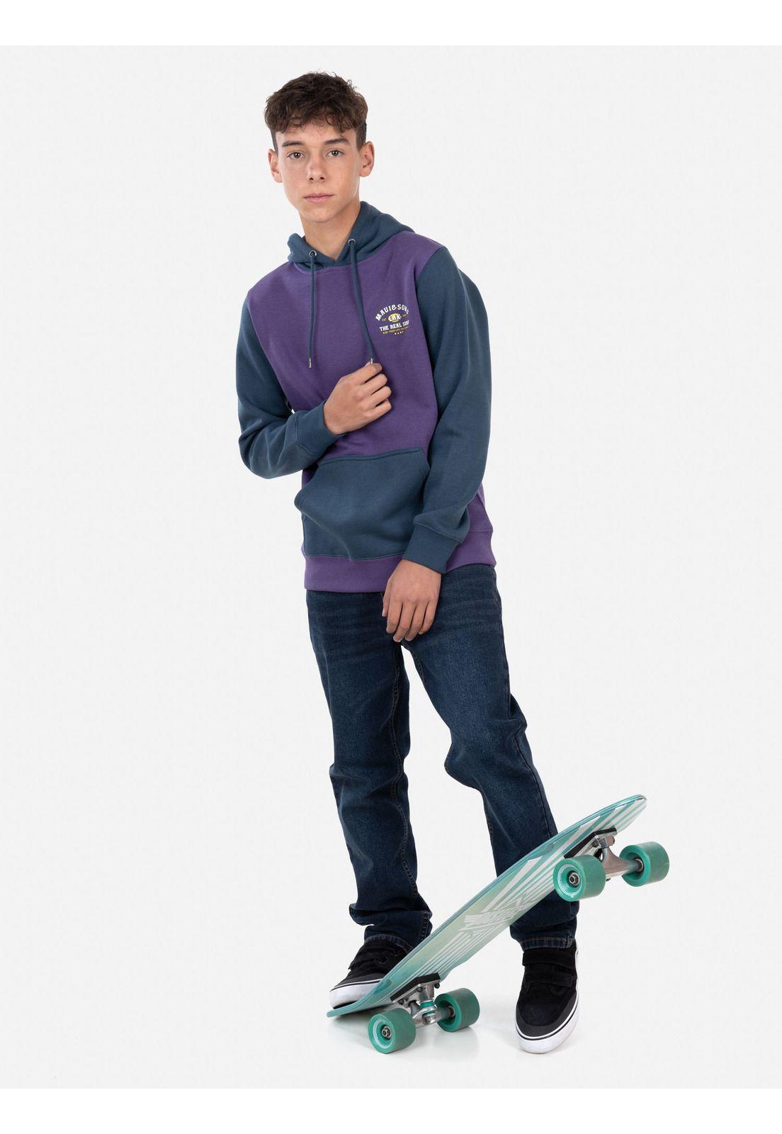 Poleron THE REAL SURF Juvenil Morado Maui and Sons-3