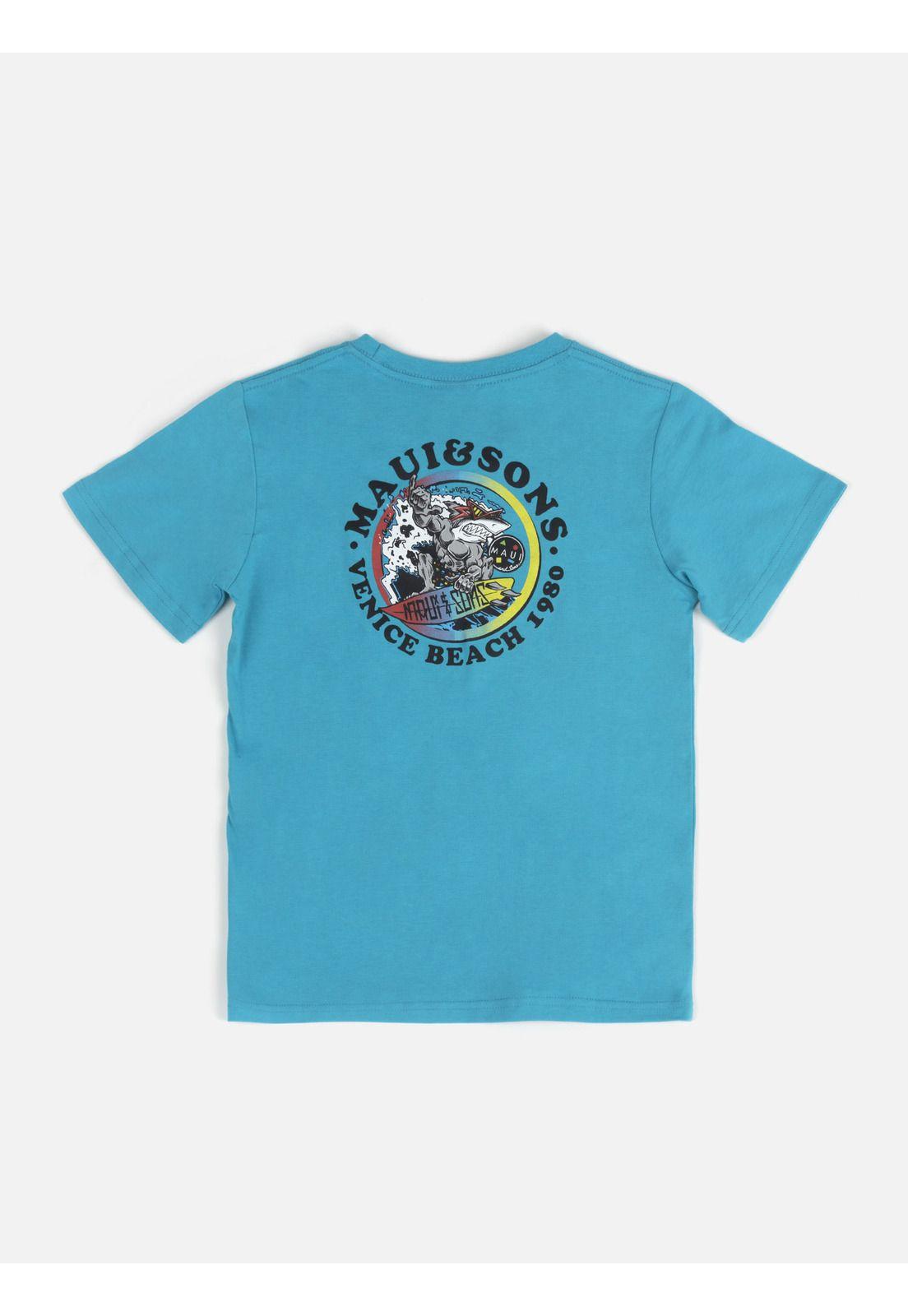 Pack Polera Jockey Niño Celeste 5AV1228-KV22 Maui And Sons-1