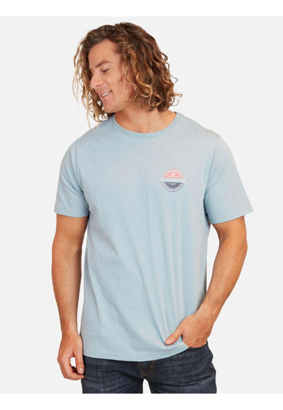 Polera Premium Surf Ss Tee Hombre Gris Maui And Sons-0
