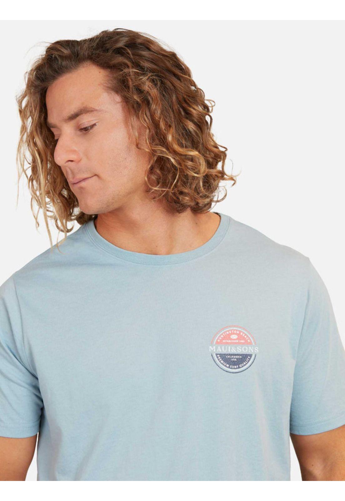 Polera Premium Surf Ss Tee Hombre Gris Maui And Sons-2