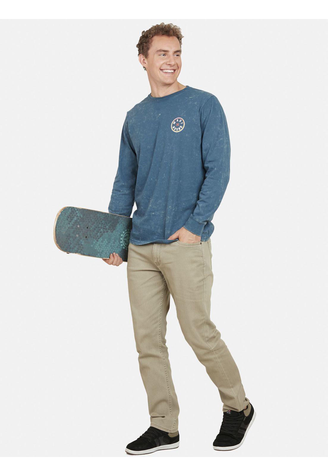 Polera GRADIENT SHARK DYE Hombre Azul Maui and Sons-3