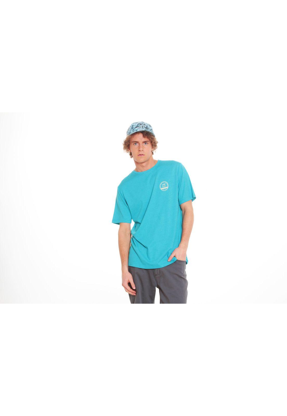 Polera M/C Hombre 5P161-MV20 Celeste Maui and Sons-0