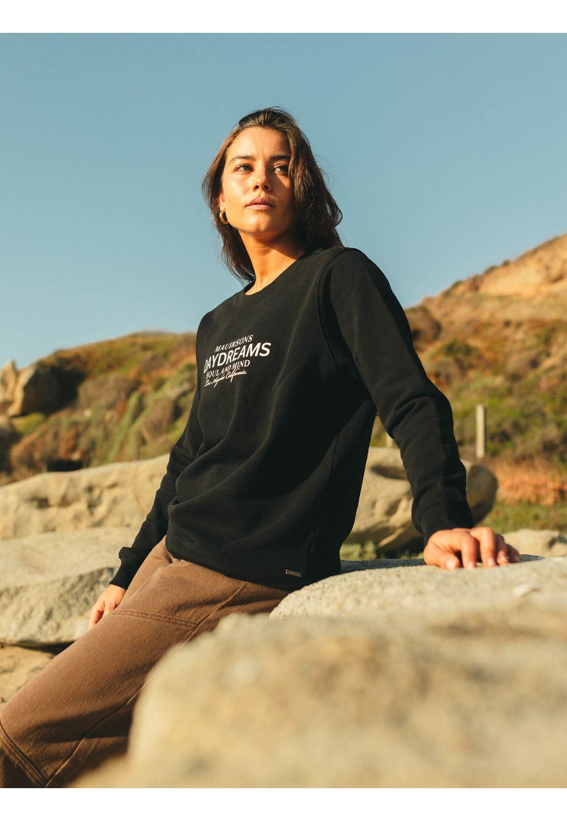 Poleron CR Salomon Negro Mujer Maui And Sons-3