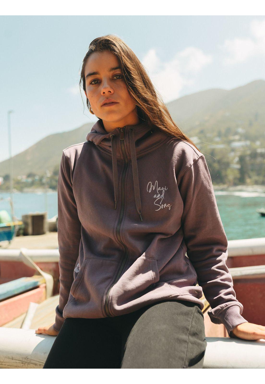 Poleron FZ Komodo Morado Mujer Maui And Sons-0