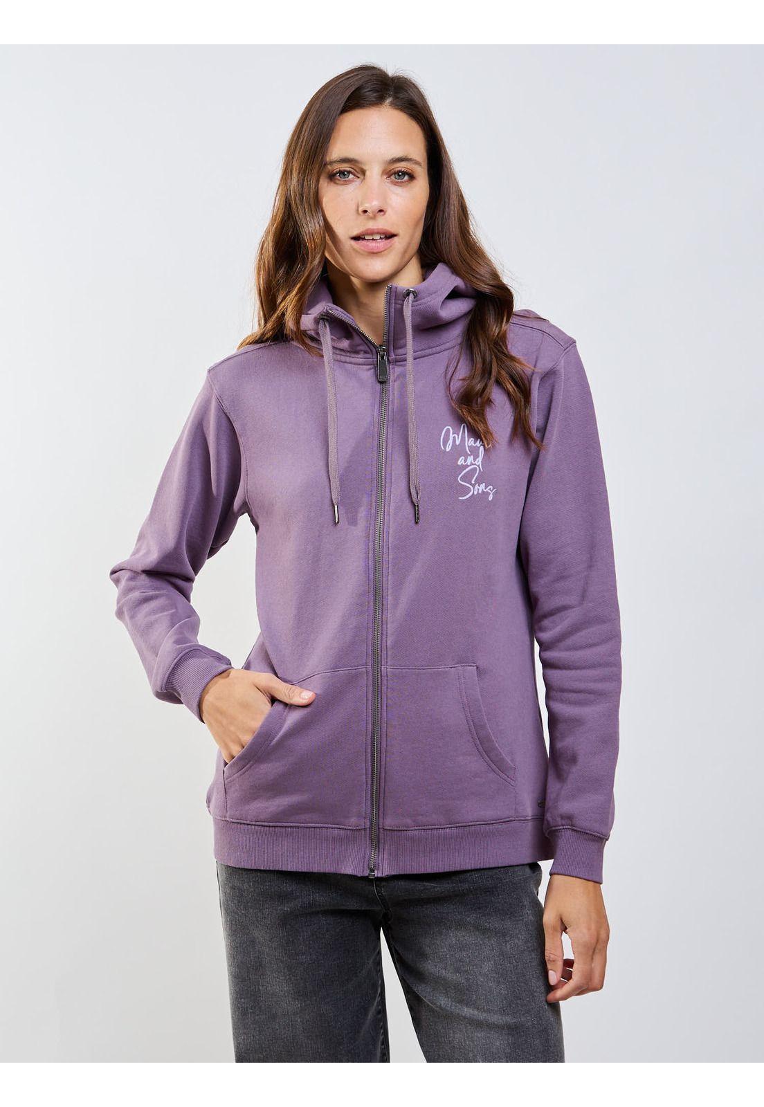 Poleron FZ Komodo Morado Mujer Maui And Sons-4