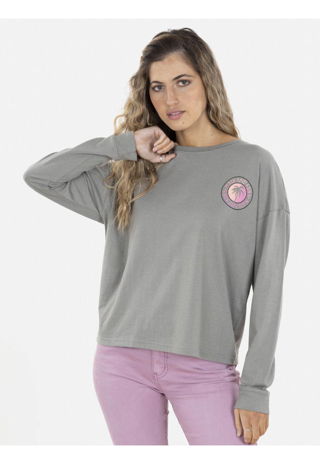 Polera PALM ROAD Mujer Verde Maui and Sons