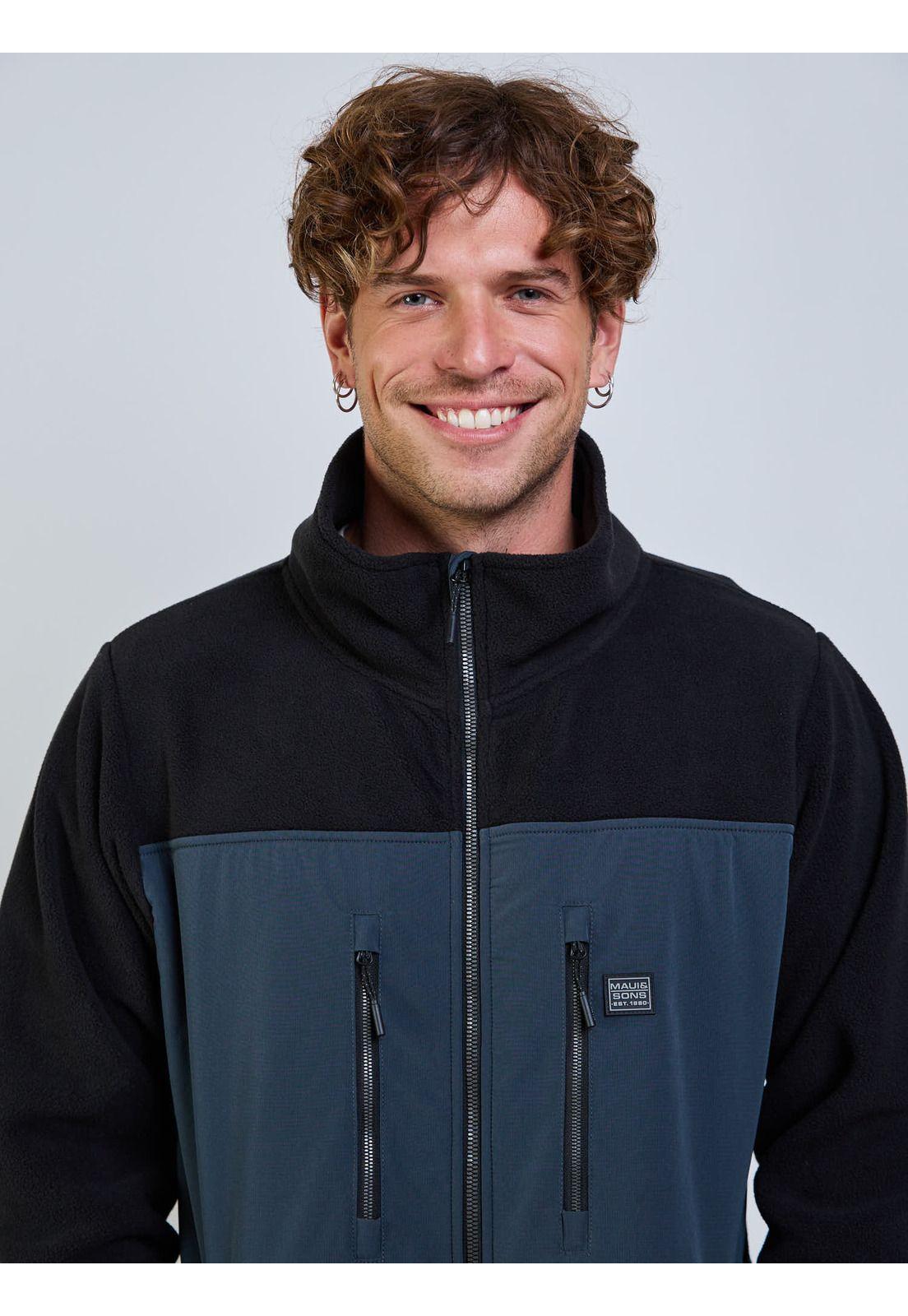 Poleron Polar Táctical Negro Hombre Maui And Sons-4