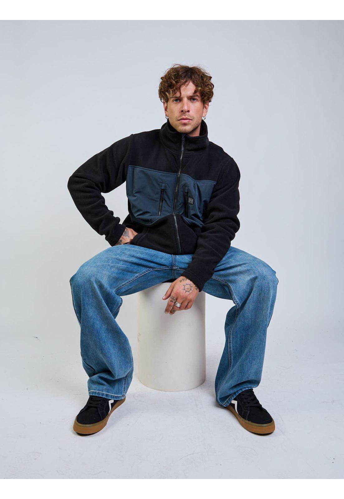 Poleron Polar Táctical Negro Hombre Maui And Sons-7