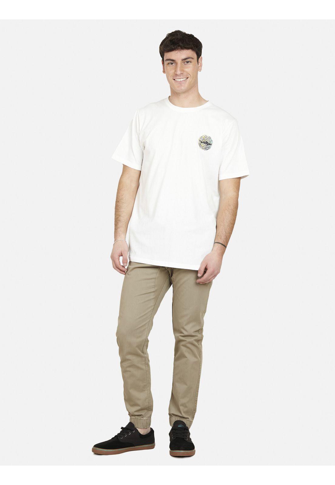 Polera SWIRL SHARK Hombre Blanco Maui and Sons-3