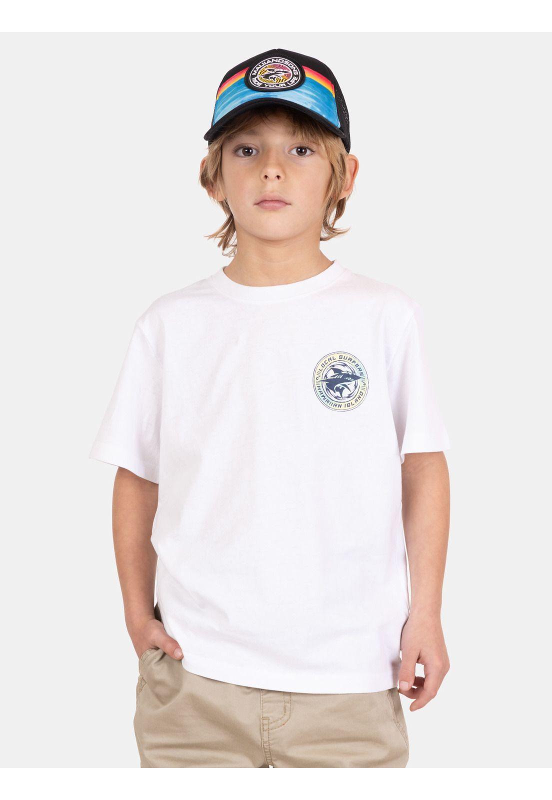 Polera MC SeaLover Blanco Infantil Maui And Sons-0